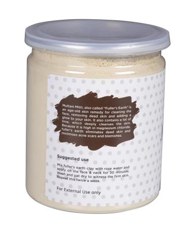 Multani Mitti Powder - 100% Natural Indian Clay for Skin Tightening | Detox Face Pack & Soap Making | 10 oz (283g) - Yogi's Gift - Buy Online on SooperMarket.com