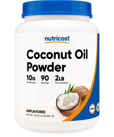Nutricost Coconut Oil Powder 2 LBS (90 Servings) - Non-GMO And Gluten-Free - Premium Quality 2 Pound (Pack of 1)