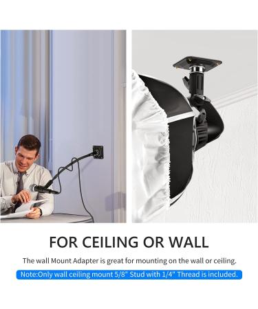 Neewer Studio Wall/Ceiling Mount 5/8 Stud with 1/4 Thread for Photography and Video - Buy Online on SooperMarket.com