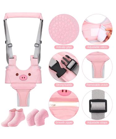 Baby Walking Harness with Non-Slip Toddler Socks and Knee Pads | Adjustable Toddler Walking Assistant for 7-24 Months - Buy Online on SooperMarket.com