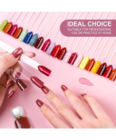 100PCS Transparent Nail Art Tips Swatch Sticks for Gel Polish Practice - DIY Christmas Gifts for Women - Buy Online on SooperMarket.com