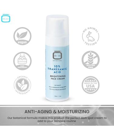 OMIC 10% Tranexamic Acid Cream | Skin Brightening & Dark Spot Reducer | Moisturizer with Coconut Oil & Vitamin E 1 fl oz / 30ml - Buy Online on SooperMarket.com