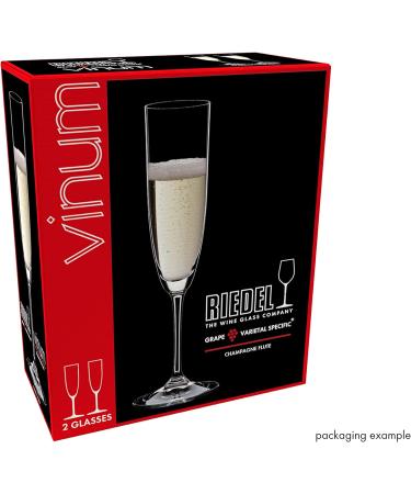 Riedel Vinum Champagne Glasses - Set of 2 | 2 Count Pack | Elegant Crystal Glassware - Buy Online on SooperMarket.com