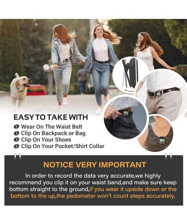 PINGKO Portable Sport Pedometer - Track Steps, Distance, Calories - Fitness Tracker (Black) - Buy Online on SooperMarket.com