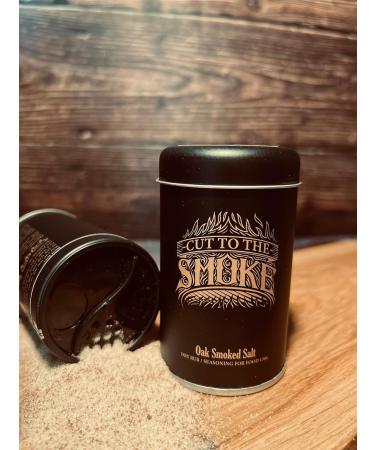 Oak Smoked Salt Coarse Shaker Tin - 150g - Buy Online on SooperMarket.com