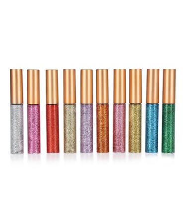 10 Colors Glitter Diamond Liquid Shining Metallic Eye Liquid Glitter