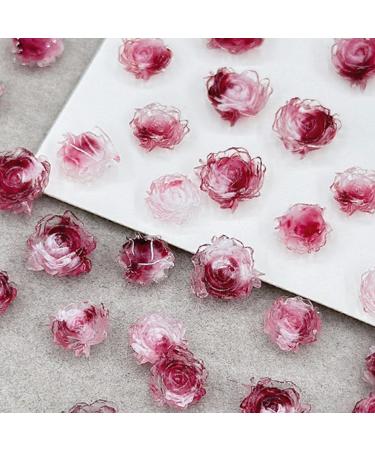 50Pcs 3D Flower Nail Multi Colors Variety Mix Camellia Flower Cute Nail Art For Manicure DIY Craft Jewelry 3d Nail For Acrylic Nails