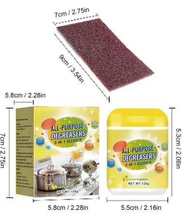 Protective Kitchen Cleaner Kitchen Powder Foam Degreaser Kitchen Oil Stains Grease Cleaning Powder for Heavy Oil Stain and Grease Removal Puchen - Buy Online on SooperMarket.com
