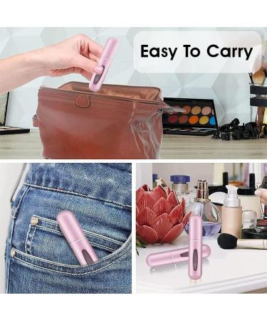 Rosiya Perfume Atomiser pack of 1 Perfume Travel Bottle 5ML Refillable Perfume Spray Bottle Easy to Refill Empty Atomiser Bottle for Purse Handbag Pocket and Luggage (Pink) Pink Pack of 1 - Buy Online on SooperMarket.com