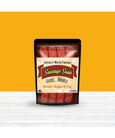 Jimmy's Sausage Soak Bath Salts - Premium Bath Soak for Men in Brown Sugar & Fig Fragrance - Funny Gift for Meat Lovers - Ideal for Dad, Boyfriend, Husband - Stocking Stuffers and Gift Baskets - Buy Online on SooperMarket.com