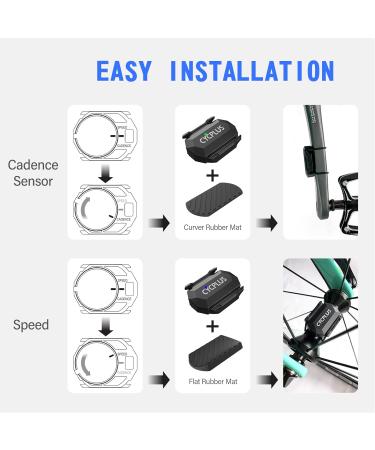 CYCPLUS Dual Module Bicycle Cadence & Speed Sensor - Bluetooth & ANT+ Compatible for Accurate Cycling Metrics - Buy Online on SooperMarket.com