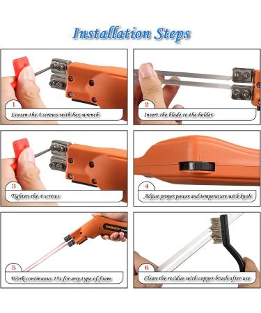DOMINOX Hot Knife Foam Cutter Foam Cutting Tool Kit Heavy-duty Case Styrofoam Cutter for Cutting Foam Board Insulation EPP EPS XPS EVA EPE PU KT Board Sponge Nylon - Buy Online on SooperMarket.com