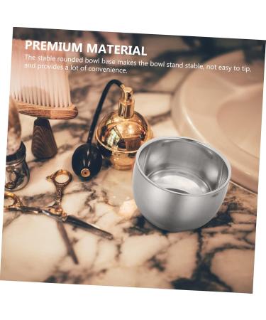 Beaupretty 3ST Professional Shaving Foam Cups - Double-Walled Stainless Steel Beard Kit for Men | International Shipping Available - Buy Online on SooperMarket.com