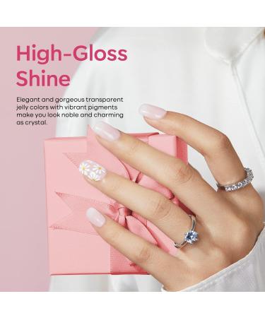 Modelones Gel Nail Polish 1 Pcs 15ml Milky White Gel Nail Polish Jelly Gel Polish Set Sheer Pure White Color Nail Gel Polish Kit Soak Off U V GEL LED Salon DIY at Home Gel Nail Manicure Gift for Women Girls - Buy Online on SooperMarket.com