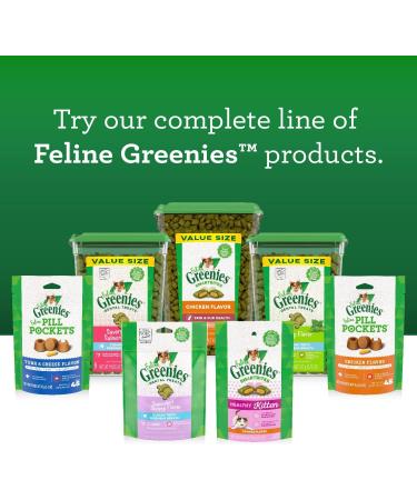 Greenies PILL POCKETS for Cats Natural Soft Cat Treats Chicken Flavor 1.6 oz. Pack (45 Treats) Chicken 45 g (Pack of 1) Standard Packaging - Buy Online on SooperMarket.com