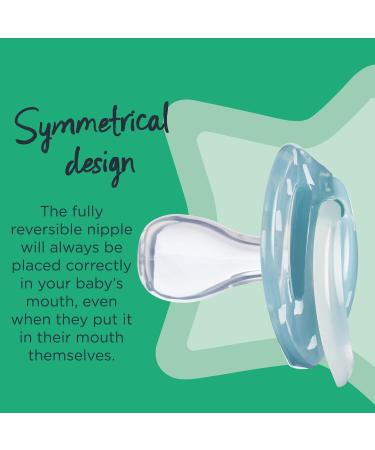 Tommee Tippee Night Time Glow in the Dark Pacifiers 18-36m - BPA-Free, Symmetrical Design, Includes Sterilizer Box - 2 Count - Buy Online on SooperMarket.com