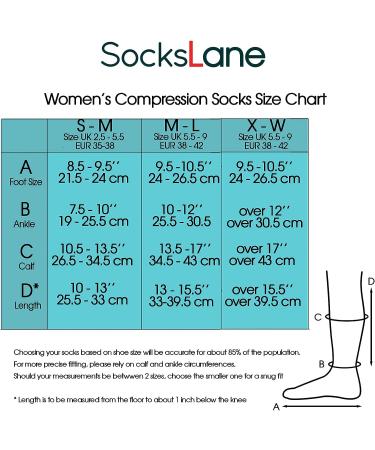 SocksLane Cotton Compression Socks - 15-20 mmHg Support, Knee-High Nude, Women & Men, M/L (1 Pair) - Buy Online on SooperMarket.com
