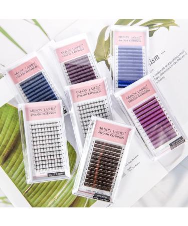 Navy Blue YY Eyelash Extension Lashes D Curl 0.07mm 8-15mm Faux Mink Cluster Lash Extensions - Soft Y Lashes Premade in Navy Blue - Buy Online on SooperMarket.com