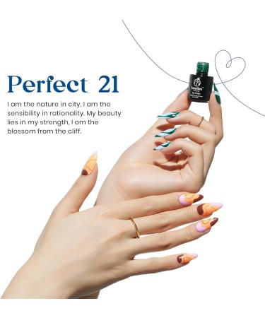 Beetles Gel Nail Polish Set 20 Pcs Neon Nude Orange with Base and Top Coat Fall Soak Off Uv LED Gel Polish Kit Blue Pink Black White Uv Gel Polish for Nail Art Salon Gift for Women Grils Perfect 20 - Buy Online on SooperMarket.com