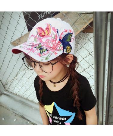 Qchomee Baseball Caps for Young Girls - Fashionable Snapback Hat with Sun Protection - Foldable Sport Sun Hat (White) - Buy Online on SooperMarket.com
