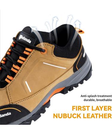 ANDANDA Men's Waterproof Hiking Work Boots - Lightweight and Durable for Industrial, Construction, Electronics Workshop - Size 10 X-Wide - Buy Online on SooperMarket.com