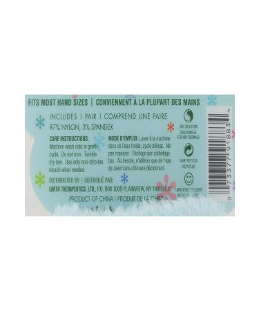 Aloe Moisture Gloves - Earth Therapeutics | Ultra Plush Blue | 1 Pair - Buy Online on SooperMarket.com