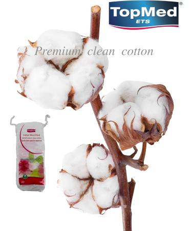 Top Med Cotton Wool Pleat 100g - Pure Cotton 1 Count | Premium Quality for Sensitive Skin | Buy Internationally - Buy Online on SooperMarket.com