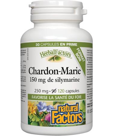 Natural Factors Milk Thistle - Bonus Size - 120 capsules - Buy Online on SooperMarket.com
