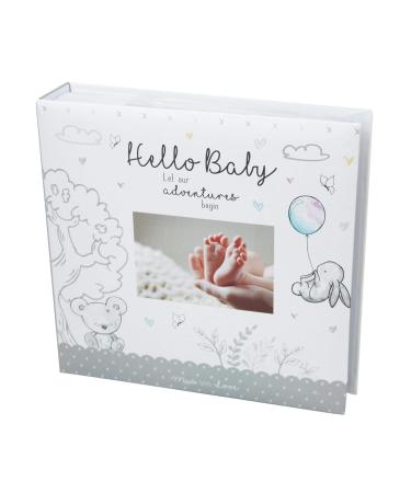 Baby First Photo Album 4x6'' 200 Photos Memo Keepsake Memories Newborn Birthday Christening White Photo Book