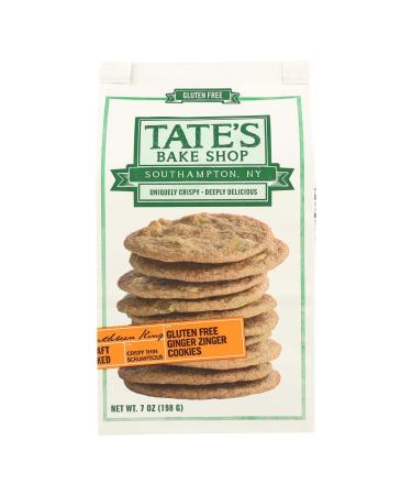 Tate'S Bake Shop Gluten Free Ginger Zinger Cookies 7 Oz (Pack of 12)