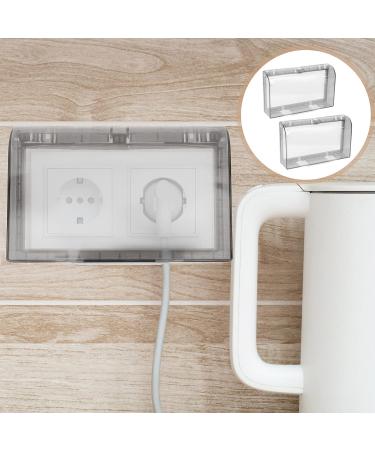 FOMIYES Wall Switch Guard Outlet Cover Baby Proofing: Box Clear Cover Electrical Socket Guard Baby Safety Kitchen Bathroom Shower Guard Easy To Install For Home Kitchen Black 2pcs Led Outlet Cover - Buy Online on SooperMarket.com