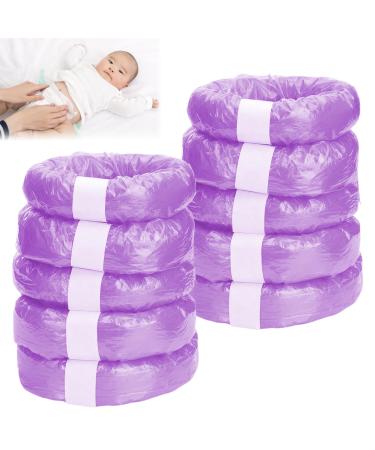 10 pieces of refill film for diaper pail: NizirioOo odor -tight diaper waste bucket refill cassettes purple refill packing diaper -loose after filling film Compatible for Tomme Tipee Sangenic Tec