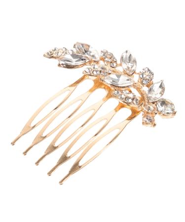 HAPINARY leaf wedding hair comb women's hair side comb hair accessories headpiece for bride hair comb hair Hair up Clip issue card bride small Japanese and Korean headgear