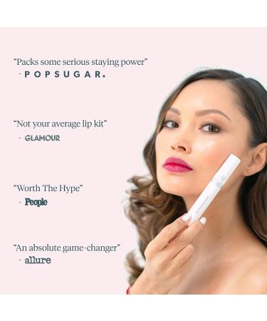 Wonderskin Wonder Blading Peel and Reveal Lip Stain Kit - Lovely Nude Matte Lip Tint, Long Lasting Waterproof Peel Off Stain - Includes Lip Stain Masque & Activator - Buy Online on SooperMarket.com