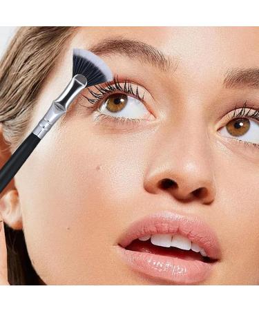 Veeteah Folding Angle Scalloped Lash Brush - Eyebrow Brush Mascara Fan Brush - Eyebrow and Eyelash Brush with Soft Bristles for Girlfriend Mother Wife - Buy Online on SooperMarket.com