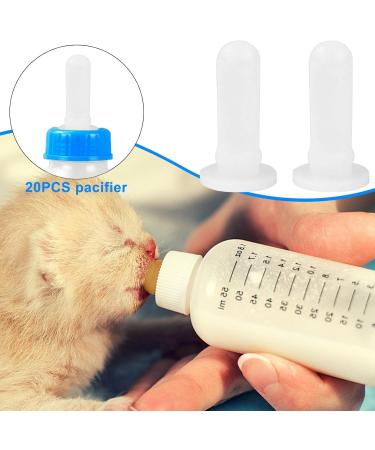 Shenrongtong K tzchnippel: 20-Piece Pet Still Nipple Feed Set for Kittens Puppies & Lizards - Transparent Bottle Nipple for Easy Feeding - Buy Online on SooperMarket.com
