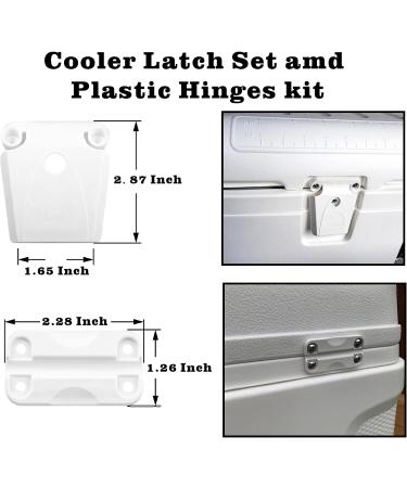 High Strength Cooler Hinge and Latch Kit - Replacement Parts for Ice Chests - Repair & Replace Cooler Components with Ease - Buy Online on SooperMarket.com
