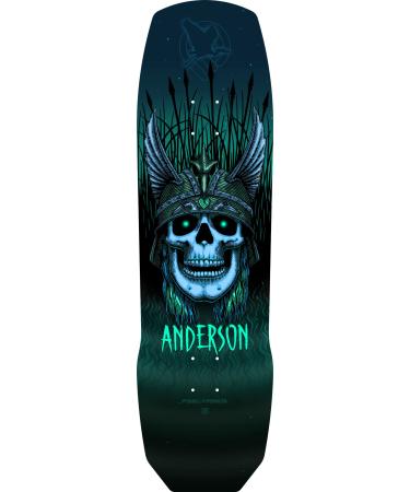 Powell Peralta Pro Andy Anderson Heron 7-Ply Maple Skateboard Deck Teal 290 - 9.13"