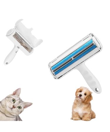 Reusable Pet Hair Remover with Lint Roller, for Cleaning Cat & Dogs Hair from Furniture, Couch & Carpet, A Boon for Allergy Sufferers