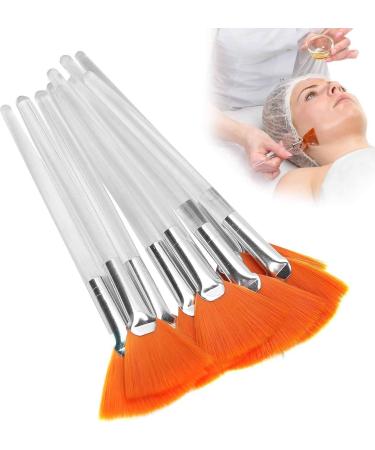 Exquisite Soft and Elastic Fan-Shaped Comfortable Facial Mask Brushes Facial Mask Applicator Brushes for DIY Facial Masks Beauty Salons - Buy Online on SooperMarket.com