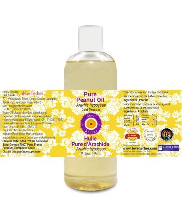 Deve Herbes Pure Peanut Oil (Arachis hypogeae) Cold Pressed 200ml (6.76 oz) - Buy Online on SooperMarket.com