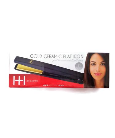 Hot & Hotter Gold Ceramic 1" Flat Iron