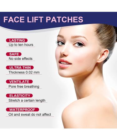 Invisible Waterproof Face Lift Tape - 40 Pcs Instant Lifting Stickers for Face & Neck - High Elasticity, Makeup Tools for Wrinkle Reduction & Facial Line Improvement - Buy Online on SooperMarket.com
