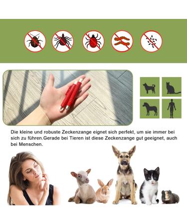 Nepfaivy Tick Pliers for Dogs Cats & Humans - 2 Set Tick Tweezers for Safe Easy Tick Removal of All Sizes - Buy Online on SooperMarket.com