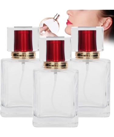 Verdant Touch Perfume Bottle Glass Perfume Bottle 50ml Refillable Atomizer Dispenser Liquid Makeup Container Red - Buy Online on SooperMarket.com