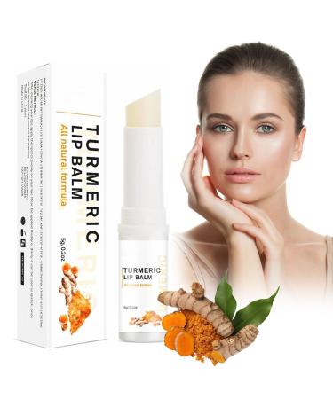 Turmeric Lip Balm Stick Lip Care Cream Daily Lip Care Balm Lip Lightening For Dark Lips Turmeric Long Lasting Moisturizing Lips Balms Reduces Chapped Dry Lips Repairs Cracks
