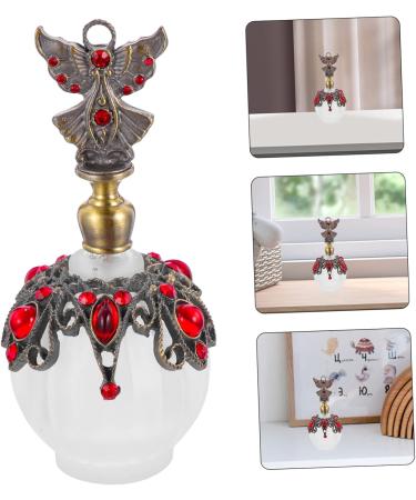 Angoily Perfume Bottle Essential Oil Bottle Glass Decorations Travel Delicate Red - Buy Online on SooperMarket.com