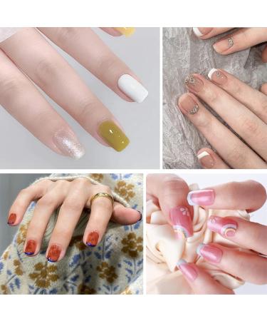 240PCS Short Square Gel Nail Tips Set - Pre-Buffed Artificial Nails Kit for All Nails - Buy Online on SooperMarket.com