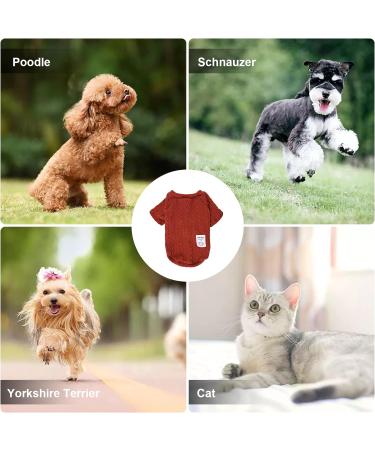 Dog Jumper Warm Dog Sweater Puppy Sweater Winter Knitted Dog Pullover Dog Cat Coats Pet Sweater Knitwear Coat Winter Pet Turtleneck Vest Soft Turtleneck Dog Clothes Vest for Pet Autumn Winter Large Red - Buy Online on SooperMarket.com