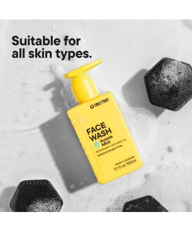 Tooletries Hydrating Men s Face Wash - Aussie Mint Scent | Sulphate & Paraben Free | Moisturising Peppermint & Avocado Oil | Naturally Foaming Deep Cleansing - 150ml - Buy Online on SooperMarket.com